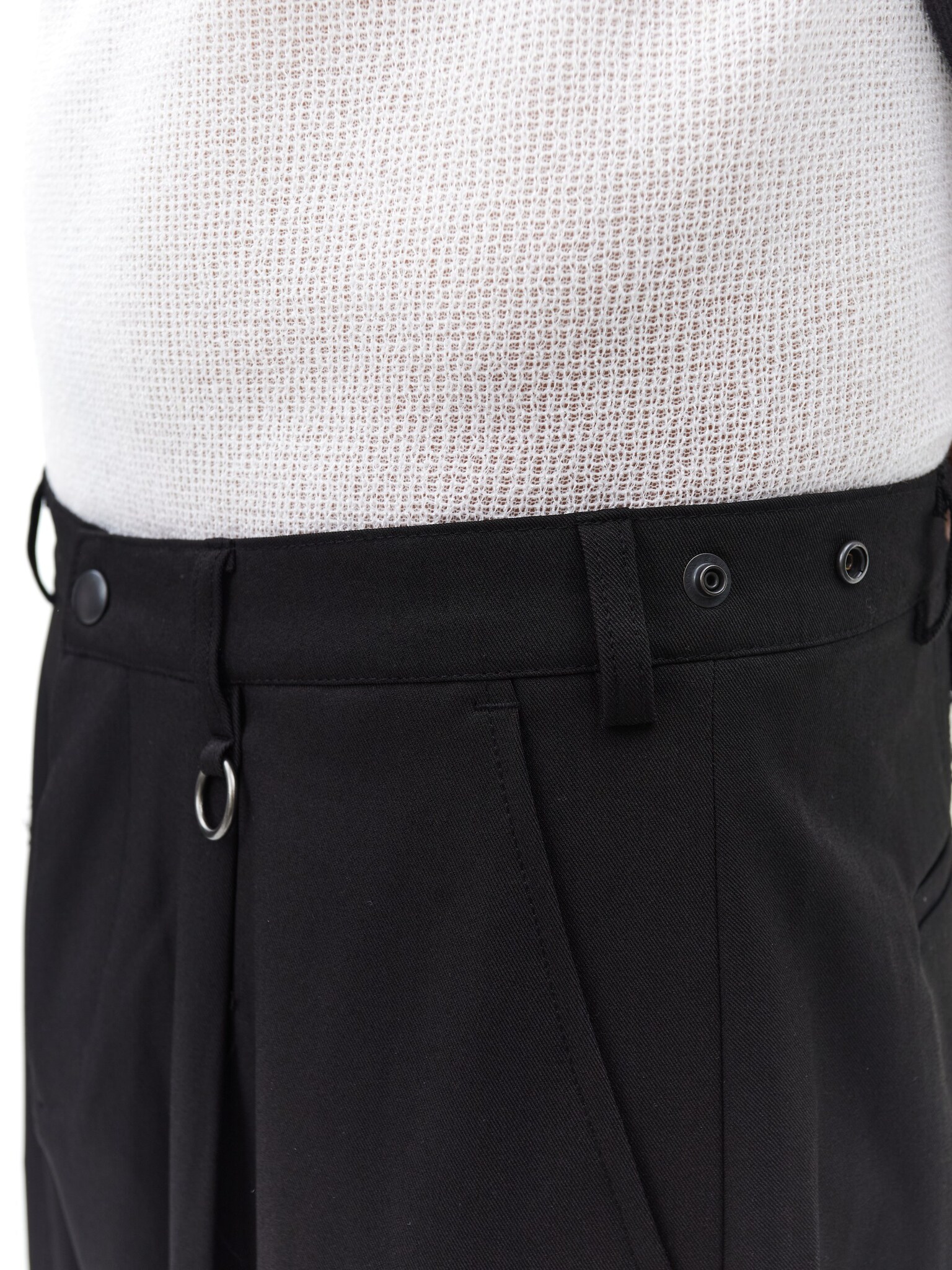 Мужские широкие брюки SLOWER черного цвета