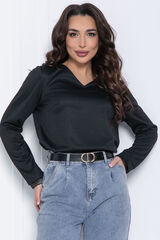 Блуза Палермо (черная) Б12530-25 LT Collection