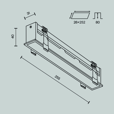 Встраиваемый светодиодный светильник Maytoni Basis DL066-20W3-6K-W