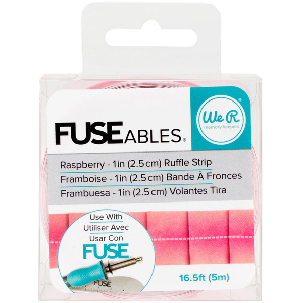 Лента FUSEables Decorative Tape- Ruffle/Raspberry