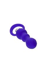 Фиолетовая анальная вибровтулка Curvy - 14 см. - 