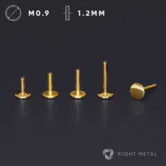 Лабрет Classic PVD Yellow 1.2мм