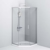 Am.Pm W90G-405-090MT Душевое ограждение Gem 5-corner Pivot 90x90 стекло прозрачное, профиль матовый хром,