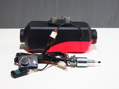 Автономный отопитель салона 2 кВт 12В A3 чёрно-розовый