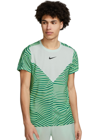 Футболка теннисная Nike Dri-Fit Slam Tennis Top - barely green/black