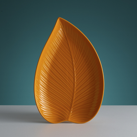 Блюдо сервировочное 23х35см Mason Cash In The Forest Leaf желтое