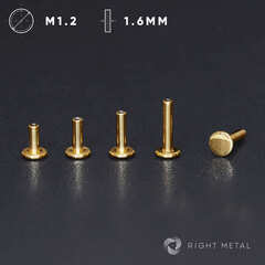 Лабрет Classic PVD Yellow 1.6мм