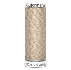 Нить Sew-All 200 м, Gutermann, 198 св.кремово-розовый