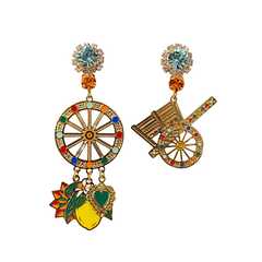Серьги Сицилия колесо