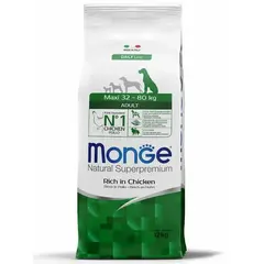 Корм для собак Monge Dog Maxi Adult – Курица с рисом. Для взрослых собак крупных пород 12 кг