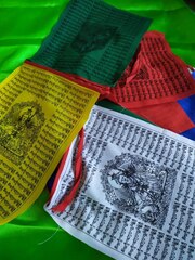 Тибетские флажки лунгта большие Мандала / Падмасамбхава / Тара (10)