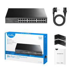 Cudy - Коммутатор с 24 портами 10/100 Мбит/с FS1024