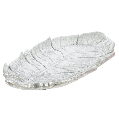 Декоративное блюдо (24*11,5*2 см) - Серебро - купить 3