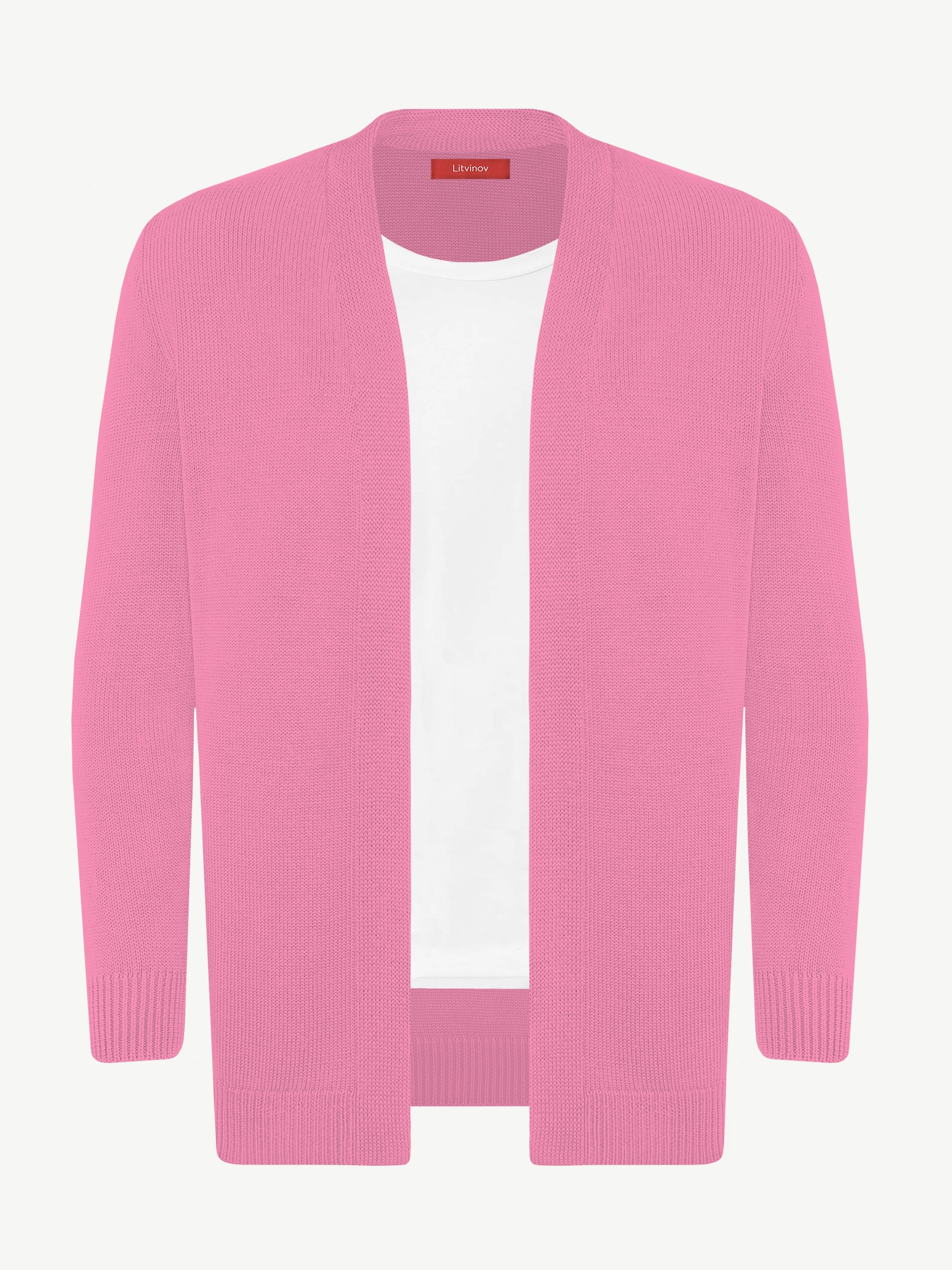 Кардиган с планкой из экохлопка