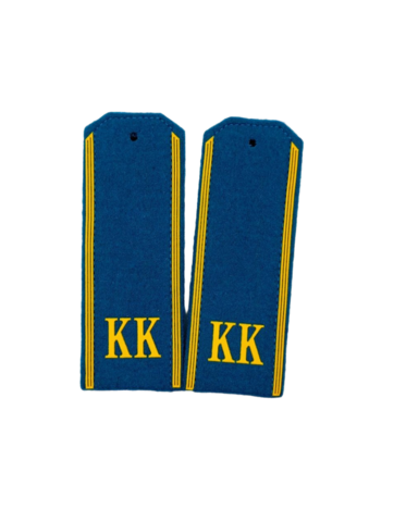 Погоны КК голубые (сукно) 13,5 см