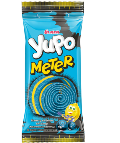 YUPO ROLLMETRE LIQ жев конфета Черника-лимон 50г