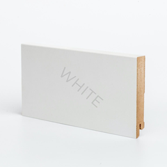 Плинтус МДФ W06-100 Белый 100х16х2050