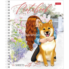 Тетрадь А5 96л клетка 