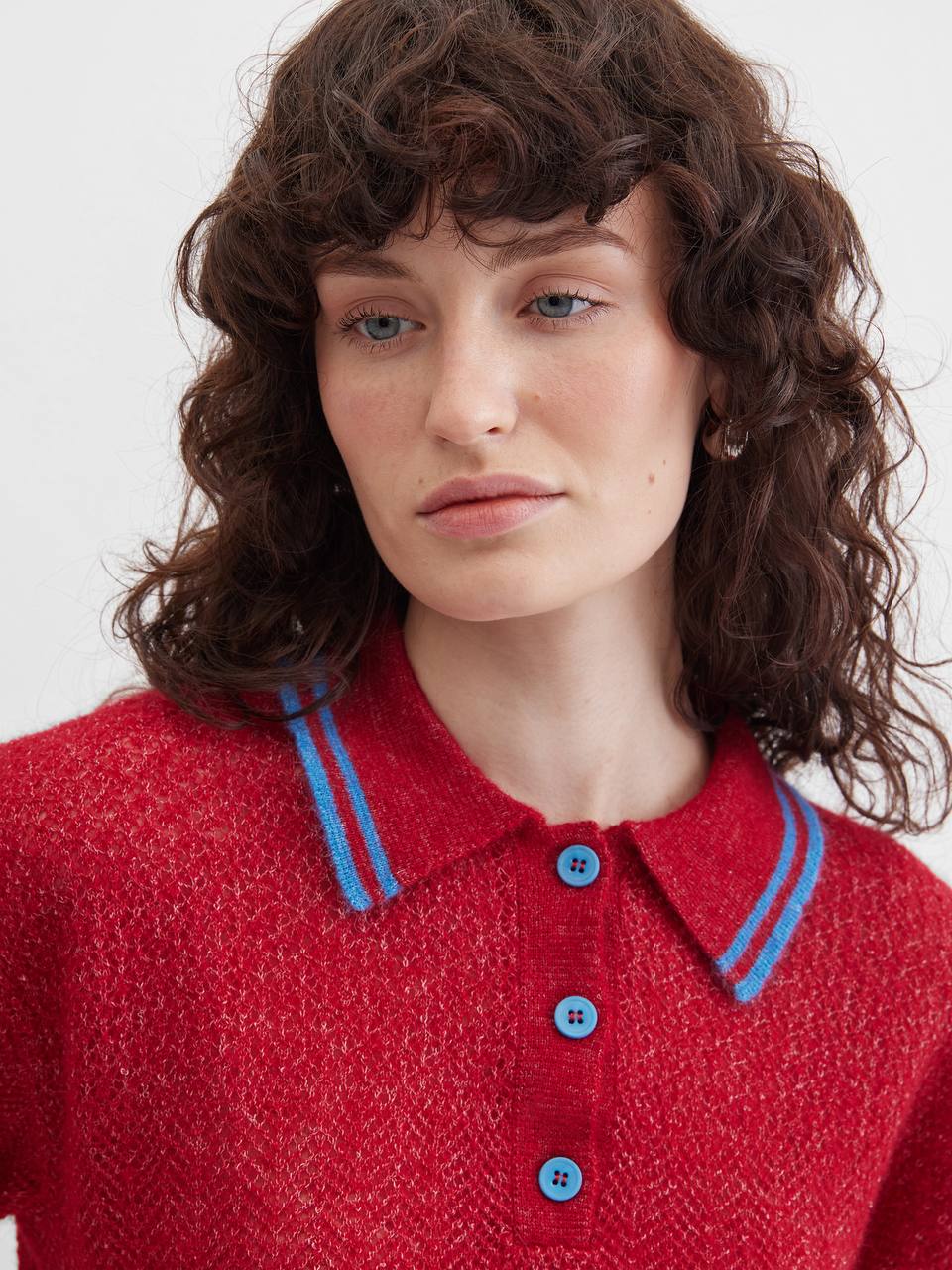 Джемпер поло красный