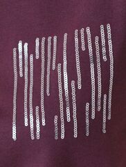 Нарядная футболка с блестящим принтом  D49.135 (131518)