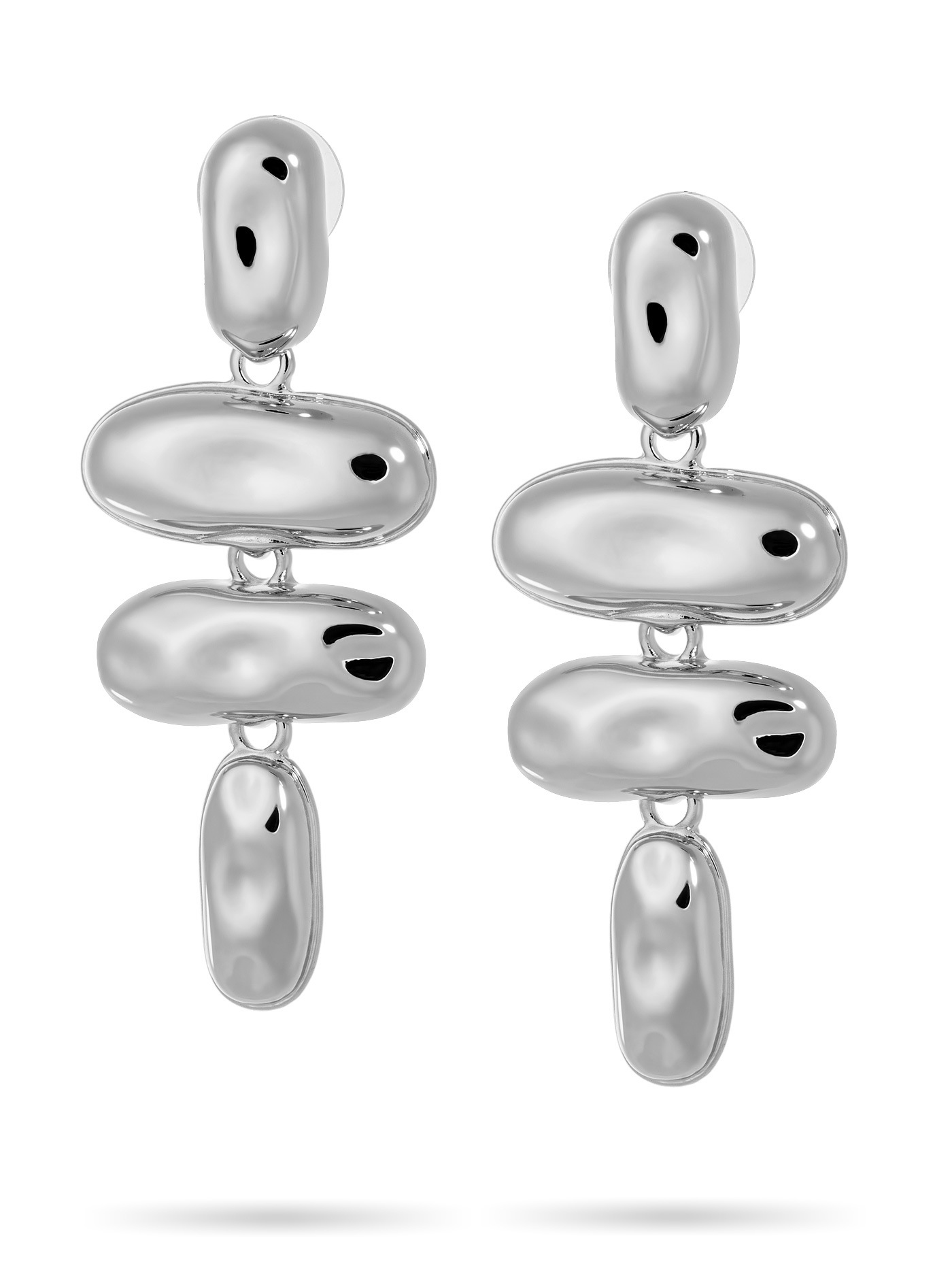 Длинные серьги крупные массивные