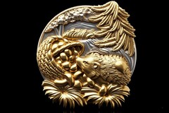 Силиконовый молд Ёжик (медальон) № 0476