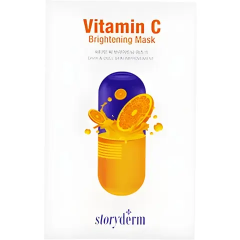 Storyderm Осветляющая тканевая маска с витамином С 25 мл | Silk Mask Vitamin C Brightening