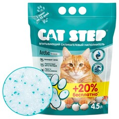 CAT STEP Arctic Breeze Наполнитель силикагелевый впитывающий, 4,5 л