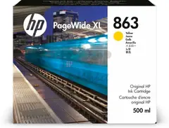 Картридж Cartridge HP 863 (F9K39A) для PageWide XL 3920/4200/4700/5200/8200 и Pro 10000, жёлтый, 500 мл