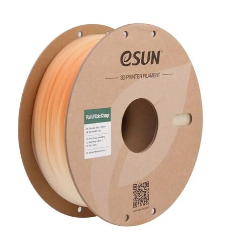 Пластик для 3D-печати eSUN PLA-UV Color Change, 1,75 мм, 1 кг, меняет цвет на УФ: оранжевый, PLA-UV CC175UV-O1P1