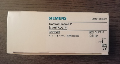10446471/OUPZ17 Контрольная плазма P (патология), 10x for1ml S, 10*1 мл, Германия (Siemens Healthcare Diagnostics Products GmbH)