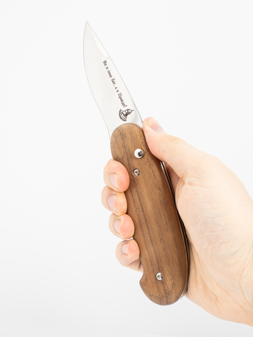 Нож «Лефортовский» (сталь 95х18, стабилизированный орех)