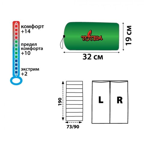 Картинка спальник Totem TTS-001  - 2