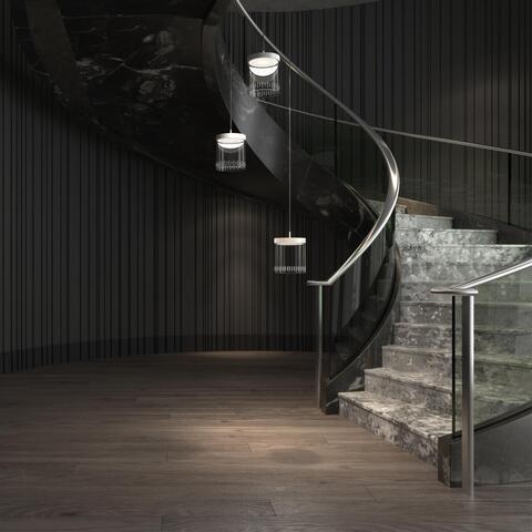 359007 OVER NT23 000 белый Подвесной светодиодный светильник IP20 LED 4000K 18W 85-265V AURA