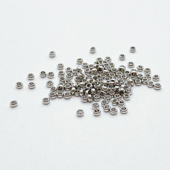 Кримпы, цвет серебро (родий), размер 1,5 мм, цена за 1 грамм