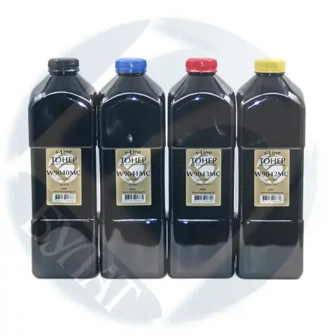 Тонер с девелопером БУЛАТ s-Line W9040MC для HP Сolor LJ E77822 (Чёрный, банка 640 г)