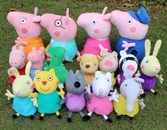 Розовая Свинка набор мягких игрушек героев мультфильма