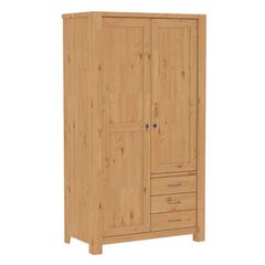 Шкаф деревянный для одежды Фьорд 113 (бейц масло), 106x190x55 см