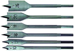 35-1-108 Набор сверл по дереву, перовых 10-25 мм, HCS, 6 предметов (РемоКолор)