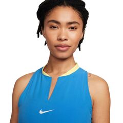 Теннисное платье Nike Court Dri-Fit Advantage Club Dress - light photo blue/white