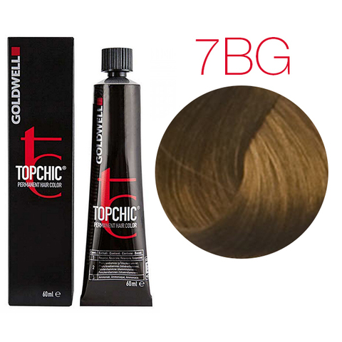 Goldwell Topchic 7BG (средний коричнево-золотистый блондин) - Стойкая крем-краска