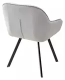 фото 3 Стул GALE 360 град. поворот. BLUVEL-03 LIGHT GREY, велюр/ черный каркас, М-City на profcook.ru