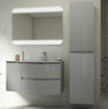 Cezares 54856 VAGUE Шкафчик подвесной с одной распашной створкой, левый 54856 Grigio lucido, 34x41x55