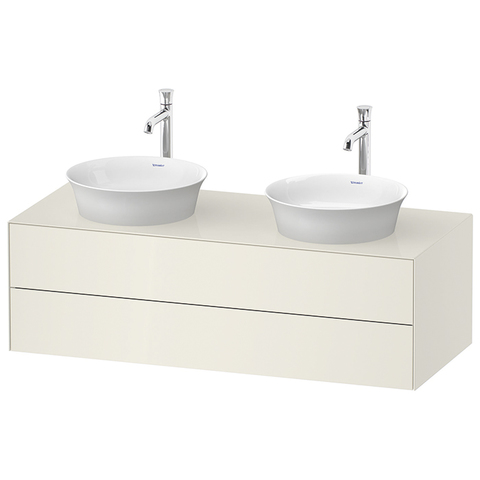 Duravit White Tulip Тумбочка подвесная,  408x1300x550 мм, 2 ящика, цвет: Nordic White HighGloss WT4988BH4H4