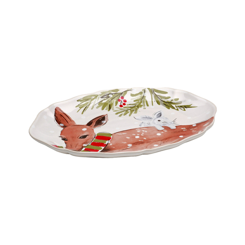 Тарелка Casafina By Costa Nova Deer Friends White df623-whi-g(ta321-01216e)