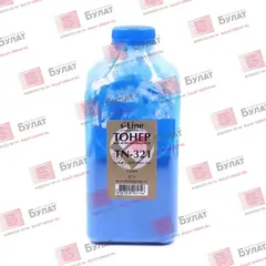 Тонер с девелопером БУЛАТ s-Line TN-321 для Konica Minolta bizhub C224, C284, C364e (Голубой, банка 482 г)