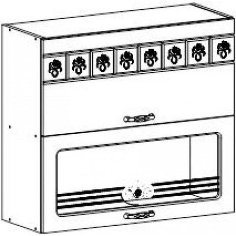 КЛАУДИ ШКАФ НАВЕСНОЙ С 2 ДВЕРКАМИ (ОТКРЫВАНИЕ ВВЕРХ) 600 ММ РБ1ДВ2060