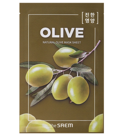 The Saem Natural Olive Mask Sheet Маска тканевая с экстрактом оливы