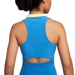 Теннисное платье Nike Court Dri-Fit Advantage Club Dress - light photo blue/white