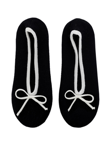 Женские носки черного цвета из вискозы - фото 2